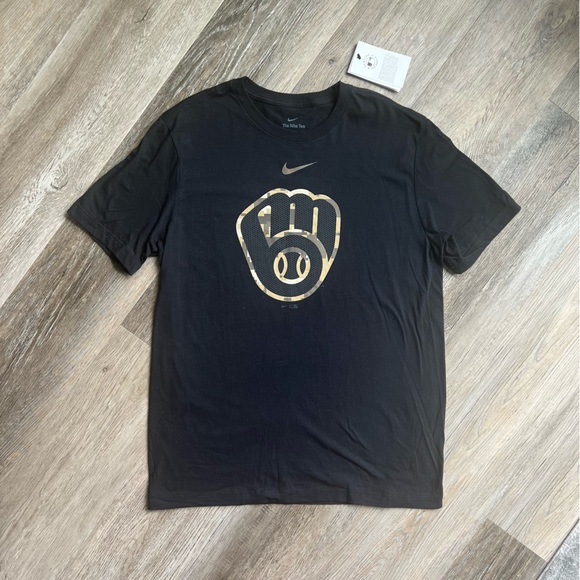 NWT Nike x MLB Milwaukee Brewers camo logo tee - Picture 5 of 8